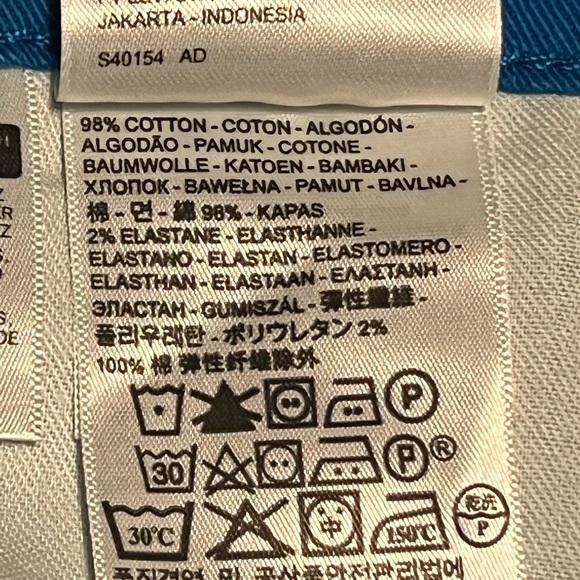 Blue Levis 508 regular taper shorts size 38 - Picture 10 of 11